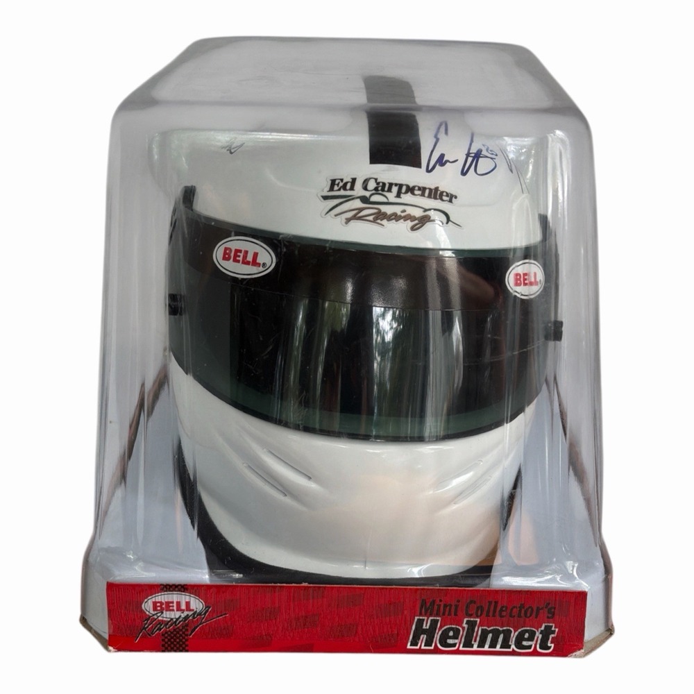 Ed Carpenter Racing Multi-Signed Mini Helmet Autographed VeeKay ? Daly ? IndyCar